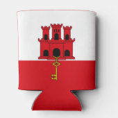 Vlag van Gibraltar Blikjeskoeler (Achterkant)