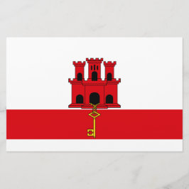 Vlag van Gibraltar Briefpapier