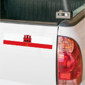 Vlag van Gibraltar Bumpersticker (Op Truck)