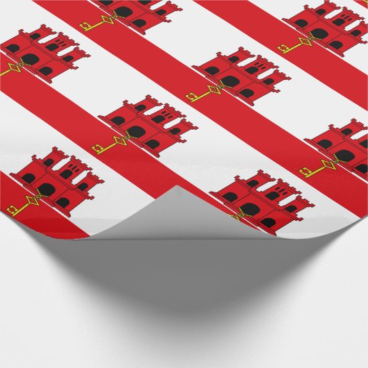 Vlag van Gibraltar Cadeaupapier (Hoek)
