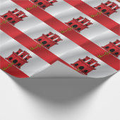 vlag van Gibraltar Cadeaupapier (Hoek)