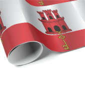 vlag van Gibraltar Cadeaupapier (Rol Hoek)