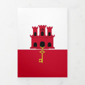 vlag van Gibraltar Drieluik Kaart (Cover)