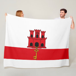 Vlag van Gibraltar Fleece Deken