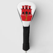 Vlag van Gibraltar/Gibraltar Golfheadcover (Voorkant)
