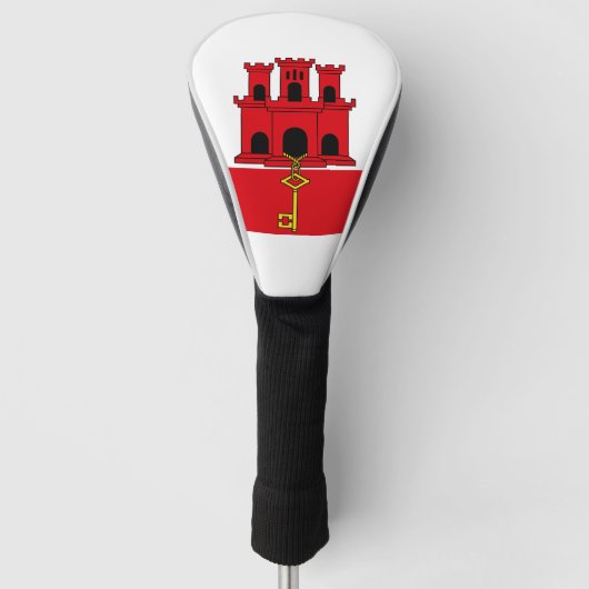 Vlag van Gibraltar/Gibraltar Golfheadcover (Voorkant)