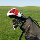 Vlag van Gibraltar/Gibraltar Golfheadcover (Insitu)