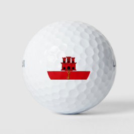 Vlag van Gibraltar Golfballen