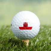 Vlag van Gibraltar Golfballen (Insitu Shirt)