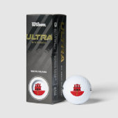 Vlag van Gibraltar Golfballen (Verpakking)
