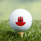 Vlag van Gibraltar Golfballen (Insitu Shirt)