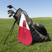 vlag van Gibraltar Golfhanddoek (Groen)
