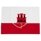 vlag van Gibraltar Groot Cadeauzakje (Voorkant)