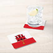 Vlag van Gibraltar Kartonnen Onderzetters (Insitu)