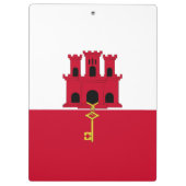 vlag van Gibraltar Klembord (Achterkant)