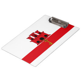 Vlag van Gibraltar Klembord