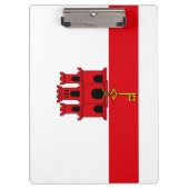 Vlag van Gibraltar Klembord (Voorkant)