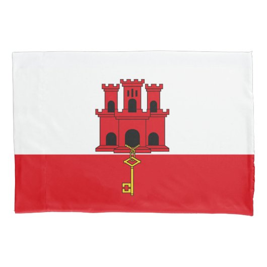 Vlag van Gibraltar Kussensloop (Voorkant)
