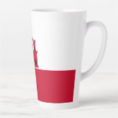 vlag van Gibraltar Latte Mok (Rechts)