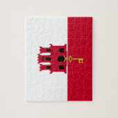 vlag van Gibraltar Legpuzzel (Verticaal)