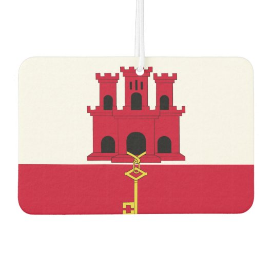 vlag van Gibraltar Luchtverfrisser (Voorkant)