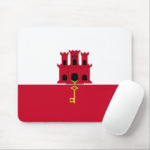 vlag van Gibraltar Muismat (Met muis)