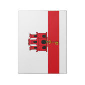 Vlag van Gibraltar Notitieblok (Linkerzijde)