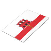Vlag van Gibraltar Notitieblok (Schuin)