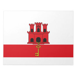 Vlag van Gibraltar Notitieblok