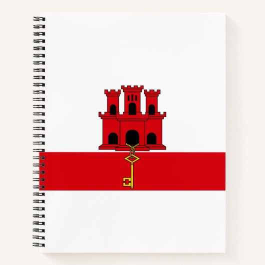 Vlag van Gibraltar Notitieboek (Voorkant)