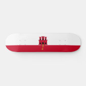 vlag van Gibraltar Persoonlijk Skateboard (Horizontaal)
