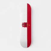 vlag van Gibraltar Persoonlijk Skateboard (Voorkant)