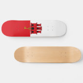 Vlag van Gibraltar Persoonlijk Skateboard (Horizontaal)