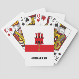 Vlag van Gibraltar Pokerkaarten