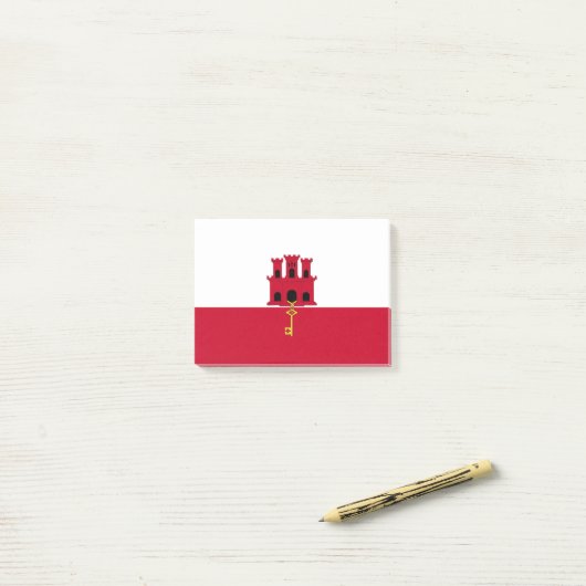 vlag van Gibraltar Post-it® Notes (Op bureau)