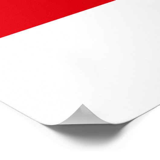 Vlag van Gibraltar Poster (Hoek)