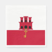 vlag van Gibraltar Servet (Voorkant)