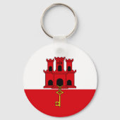 Vlag van Gibraltar Sleutelhanger (Achterkant)