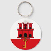 Vlag van Gibraltar Sleutelhanger (Achterkant)