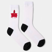 vlag van Gibraltar Sokken (Rechts)
