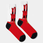 Vlag van Gibraltar Sokken (Rechts)