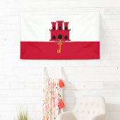 vlag van Gibraltar Spandoek (Insitu)