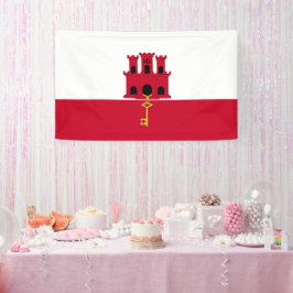vlag van Gibraltar Spandoek