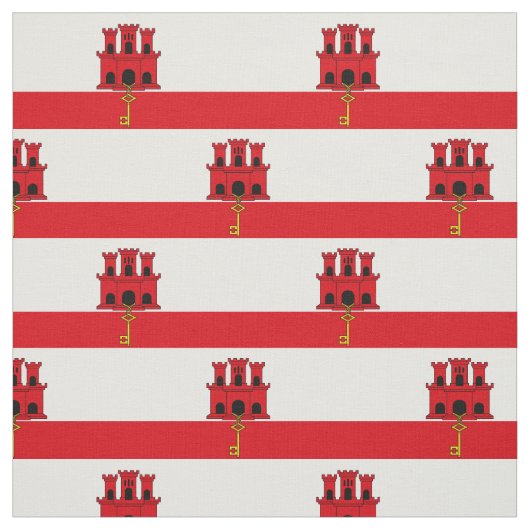 Vlag van Gibraltar Stof (Swatch)