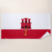 vlag van Gibraltar Strandlaken (Voorkant)