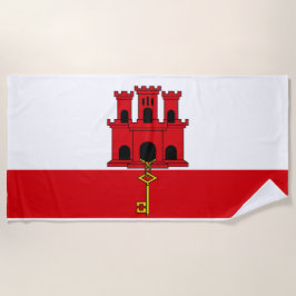 Vlag van Gibraltar Strandlaken