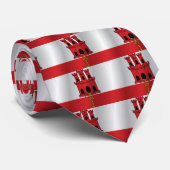 vlag van Gibraltar Stropdas (Opgerold)