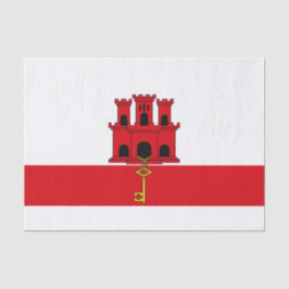 Vlag van Gibraltar Tissuepapier