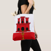 Vlag van Gibraltar Tote Bag (Dichtbij)