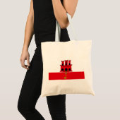 Vlag van Gibraltar Tote Bag (Voorkant (product))